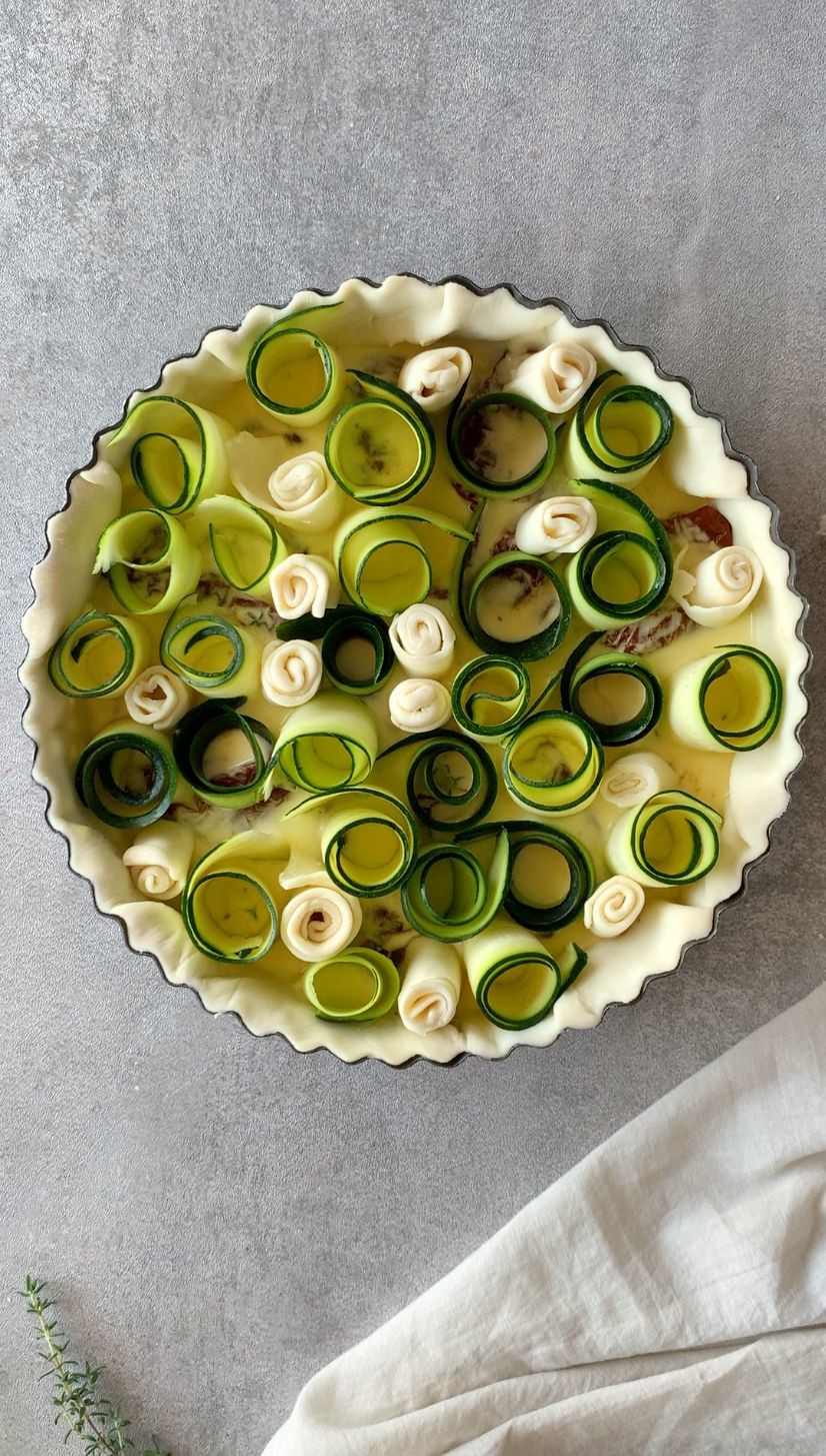 torta salata pomodori e robiola